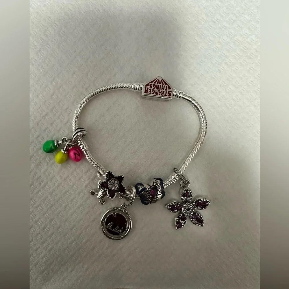 17cm Pandora All Logo x Stranger Things Bracelet Only New
